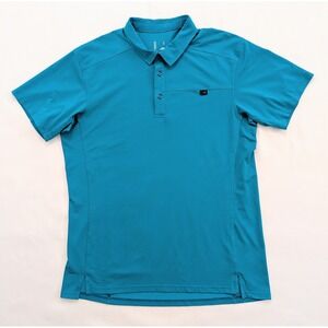 Arc'teryx Captive Men's Polo Shirt Stretch Golf Performance Teal Large L